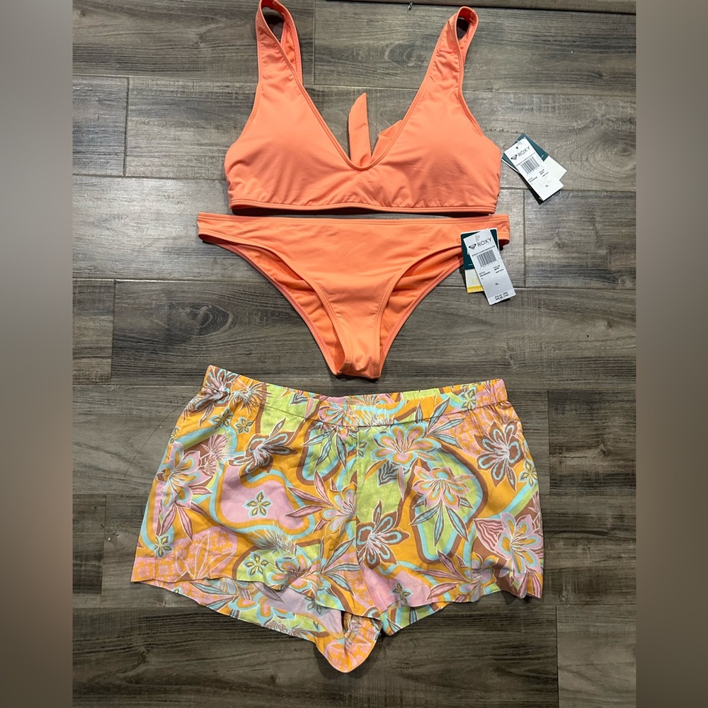 Roxy Beach Classics Moderate Bikini & Short - image 1